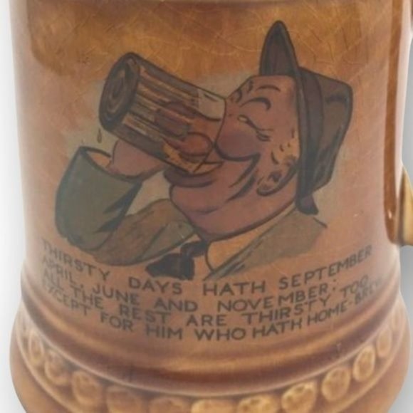 Lord Nelson Pottery Mug  "Thirsty Days"  Golden Brown  8-71 - Picture 3 of 7